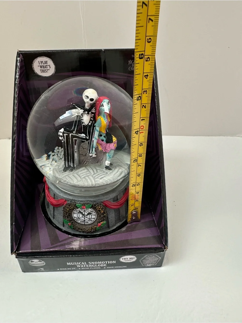 Jack & Sally Musical Snow Globe